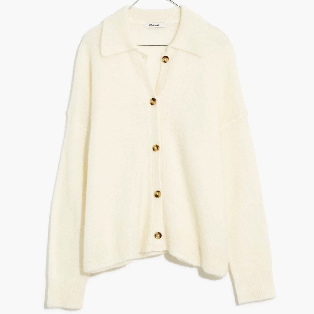 Madewell Carrabelle Polo Cardigan Sweater
